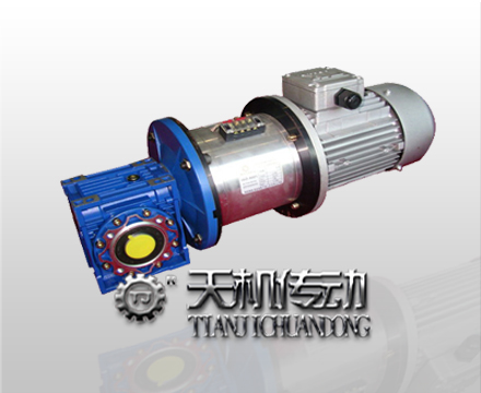 雙法蘭電磁離合剎車減速機電機組合